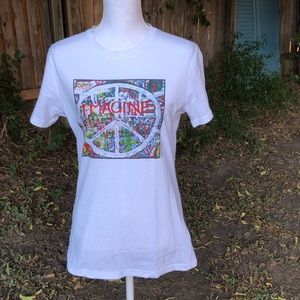 John Lennon wall Prague imagine peace T-shirt